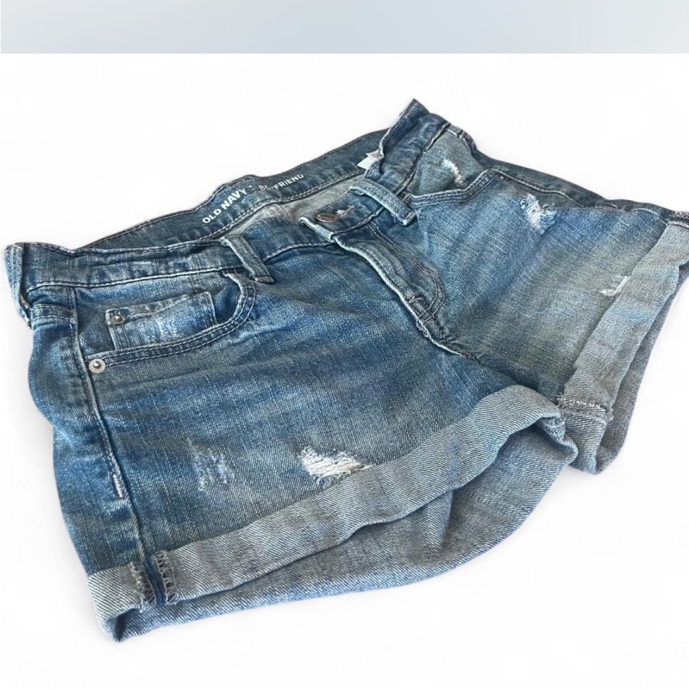 Old Navy Boyfriend Blue Denim Shorts